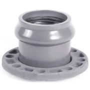 Патрубок ХЕМКОР раструбный с металлическим фланцем 110х100 мм