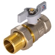 Кран CTM шар. 1quot; с накид. гайкой бабочка СТАНДАРТ CWAFM001