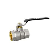 Кран шаровой латунный LD Pride 47.50.В-В.Р Ду 50 Ру 25 (рычаг ст. с бир.)