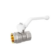 Кран шаровой латунный LD Pride 47.40.В-В.Р Ду 40 Ру25 white (рычаг с бир.)