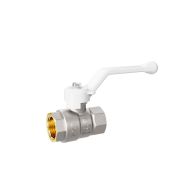 Кран шаровой латунный LD Pride 47.50.В-В.Р Ду 50 Ру 25 white (рычаг с бир.)