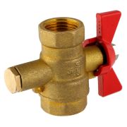 Кран шаровой РИДАН Ду15 для монтажа датчика температуры теплосчетчика