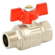 Кран Uni-Fitt НВ 1quot; полнопроходной, бабочка ETALON