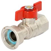 Кран Uni-Fitt ВВ 3/4quot; с накидной гайкой и уплотнением, никелированный