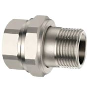 Соединение VARMEGA разъемное ВР-НР 3/4quot;, с плоским уплотнением, никел.