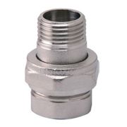 Соединитель VIEIR прямой, разъемный (американка), конусный ВН 3/4quot; никел. HJKN44