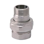 Соединитель VIEIR прямой, разъемный (американка), конусный ВН 1quot; никел. HJKN55