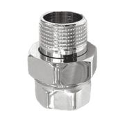 Соединитель VIEIR прямой, разъемный (американка) ВН 3/4quot; хром HJX44