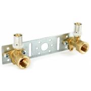 Водорозетка Uni-Fitt пресс-В 20x1/2quot; двойная на планке