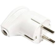 Вилка TDM ELECTRIC угловая с/з 16А 250В белый