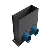 Пленум напольный оцинкованный 300*100 мм, 4*75 мм (серый)