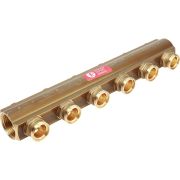 Коллектор Giacomini с отсечными клапанами 1quot; x 18 /6, R553SY006