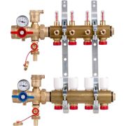 Комплект коллекторного узла Giacomini с расходомерами 1quot; x 18 /4, R553FK104