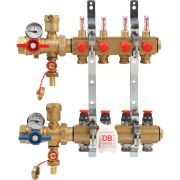 Комплект коллекторного узла Giacomini с динамич. регулир. расхода 1quot; x 18 /4 выс. расх., R553FKDB124