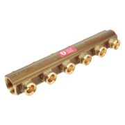 Коллектор Giacomini с отсечными клапанами 1 1/4quot; x 18 /12, R553SY032