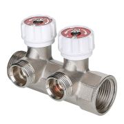 Коллектор с регулирующими вентилями 4 вых. 1quot;х3/4quot; евроконус VALTEC (25)