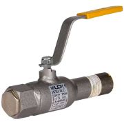 Кран шаровой стальной спускной LD Ду15 Ру40 (муфта/приварка) неполнопроходной