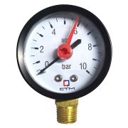Термо-манометр СТМ радиального подключения 1/4quot;, измерение до 10 бар, до 120гр