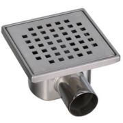 Трап VIEIR душевой, с сух. затвором, горизонт. 150х150мм, нерж.20 VER15B