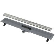 Желоб AlcaPlast Simple водоотводящий с порогами для перфорированной решетки APZ10-550M