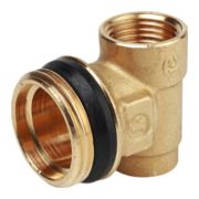 Элемент коллектора Giacomini концевой, 3/4quot; x 1/2quot; x 3/8quot;, R591DY004