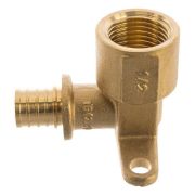 Уголок РОСТерм с настенным креплением 16х1/2, латунь