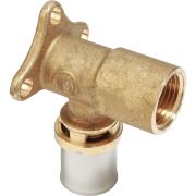 Угольник-пресс Giacomini латунь ВР 20x1/2quot; с кронштейном, RM139Y037