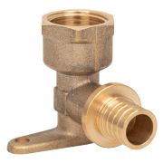 Уголок AQUALINK аксиальный с с настенным креплением ВР 16х1/2quot; (120/10)