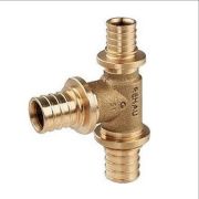 Тройник REHAU с увеличенным боковым проходом 16-20-16 PLATINUM RX, бронза