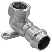 Уголок VIEIR с переходом на внутреннюю резьбу и креплением 22×1/2quot; VER-PRO (32/4)