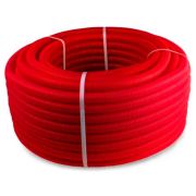 Труба РТП ПНД гофрированная 25 красная (вн.диаметр 21 мм, 50м)