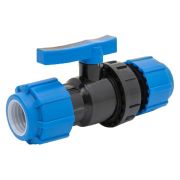 Кран шаровой ТПК-АКВА компрессионный разъемный d 20, 555220020