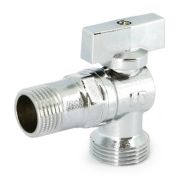 Кран Uni-Fitt НН 1/2quot;х3/4quot; для подключения стиральных/посудомоечных машин, хромированный