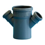 Крестовина Политэк Пайп одноплоскостная 110х50х50/45гр. ВК (40)