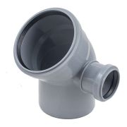 Отвод Политэк Пайп 110х45гр. с выходом 50 правый ВК