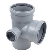 Крестовина Политэк Пайп двухплоскостная 110х110х50/87,5гр. левая ВК (25)