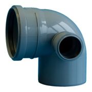 Отвод Политэк Пайп 110х90гр. с выходом 50 правый ВК (40)