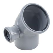 Отвод Политэк Пайп 110х45гр. с выходом 50 левый ВК