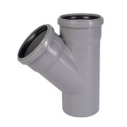 Тройник Ostendorf 32/32x45гр. HTEA Внутр.кан. PPS серый