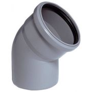 Отвод Ostendorf 50х45гр. HTB внутр. кан. PPS серый
