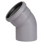 Отвод Ostendorf 110х45гр. HTB Внутр.кан. PPS серый