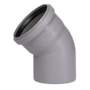 Отвод Ostendorf 90х45гр. HTB внутр.кан. PPS серый
