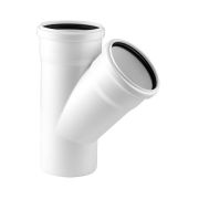 Тройник малошумной канализации ELITE 50/50х45, РТП (20)