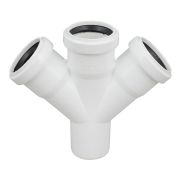 Крестовина Политэк Пайп одноплоскостная 50х50х50/45гр. для бесш. кан-и ПП (40)