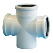 Крестовина Политэк Пайп одноплоскостная для бесш. кан-и ПП 110х110х110/87,5, (20)