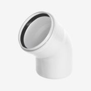 Отвод ХЕМКОР НПВХ ВК 50 мм, 45 гр. ШУМЭКС