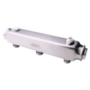 Коллектор MVI ML.403.06 из нержавеющей стали, м/ц расстояние 100мм,1quot;x1/2quot; 3 вых.
