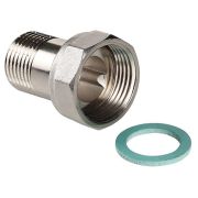 Полусгон с накидной гайкой и наружной резьбой 3/4quot;x3/4quot; ПУ, арт. VTr.613.N.0505