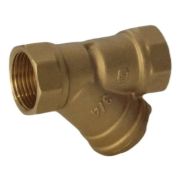 Фильтр сетчатый SantechSystems Y-образный латунь Ду25 Ру20 1quot; ВР с пробкой