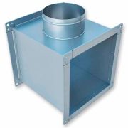 Тройник ЕВРОВЕНТ (ПрсКв) 400х200-125 (оц.ст.0.7/R20)